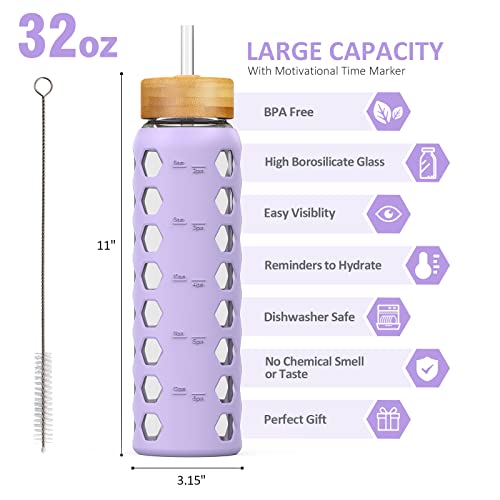 Glass Water Bottle