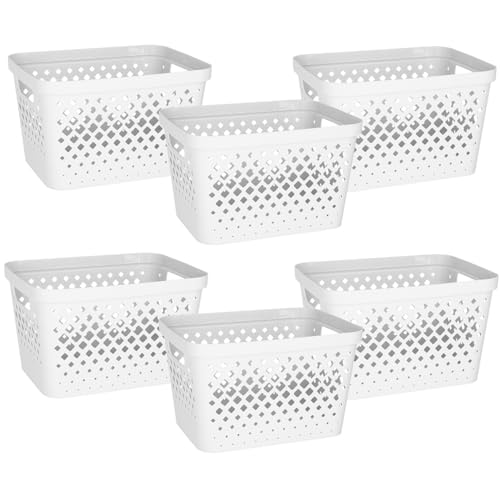 Plastic Storage Basket Set (6 Count)
