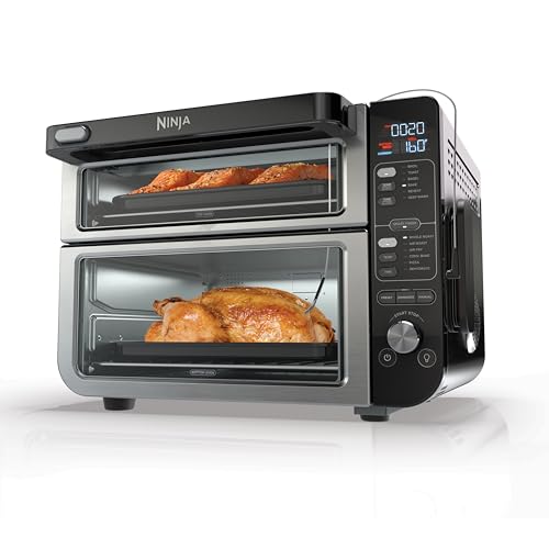 DCT451 12-in-1 Smart Double Oven with FlexDoor, Thermometer, FlavorSeal, Smart Finish, Rapid Top Convection and Air Fry Bottom , Stainless Steel