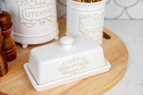 Ceramic Butter Dish with Lid