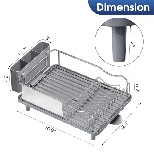 Stainless Steel Dish Drying Rack for Kitchen Counter