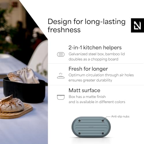 Bread Box I Metal bread box for long lasting freshness with non