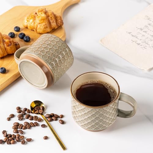 15 OZ Stackable Coffee Mugs Set of 4 (4 Count)