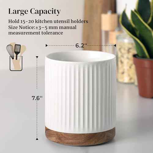 360° Rotating Extra Large Cooking Utensil Holder