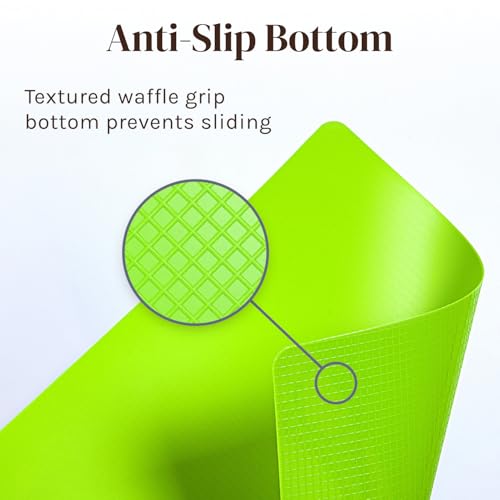 Dark Bamboo Cutting Board Set with 6 Mats