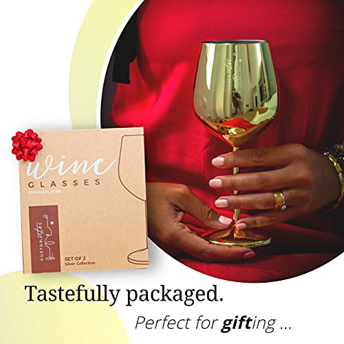 Stainless Steel Wine Glass (2 Count)