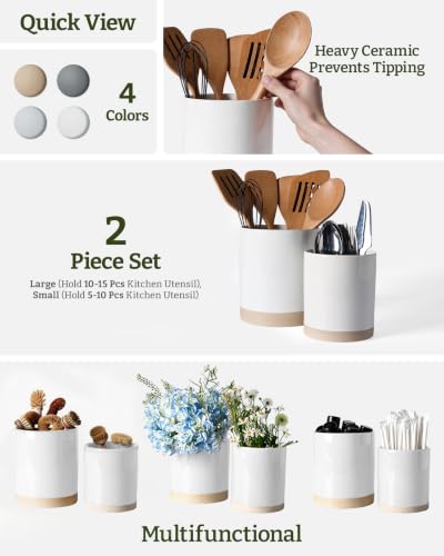 Ceramic Utensil Holder (2 Count)