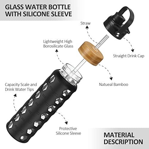 24oz Glass Water Bottle
