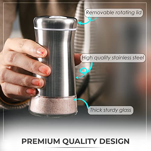 Salt Shaker or Pepper Shaker with Adjustable Pour Holes