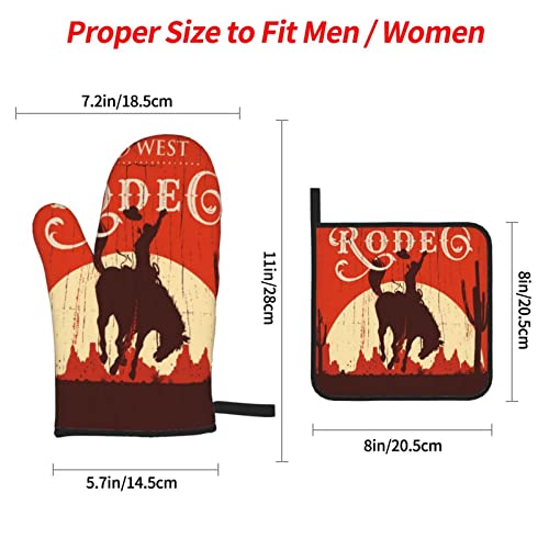 Oven Mitts and Pot Holders Sets of 4 (4 Count)