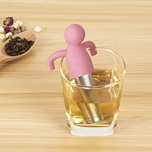 Loose Leaf Tea Infuser Tea Steeper for Girl Kid Extra Fine Mesh Pink