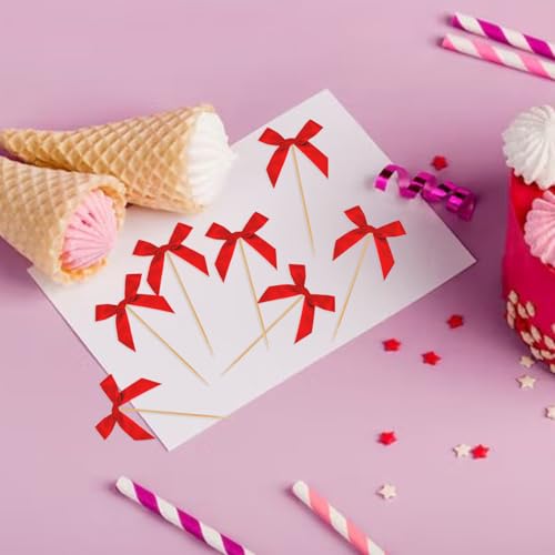 Red Cupcake Toppers (40 Count)