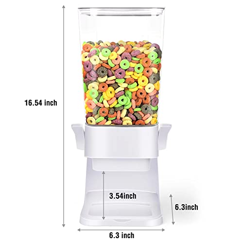 Cereal Dispenser Countertop Large Cereal Containers Storage Dispenser For Pantry Dry Food Dispenser Countertop Candy Dispenser Machine Rice Dispenser For Snack