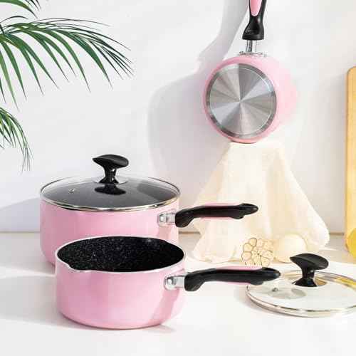 Nonstick Saucepan Set with Lid