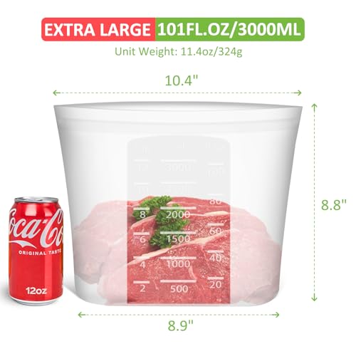 Reusable Storage Bags Extra Large (4 Count)