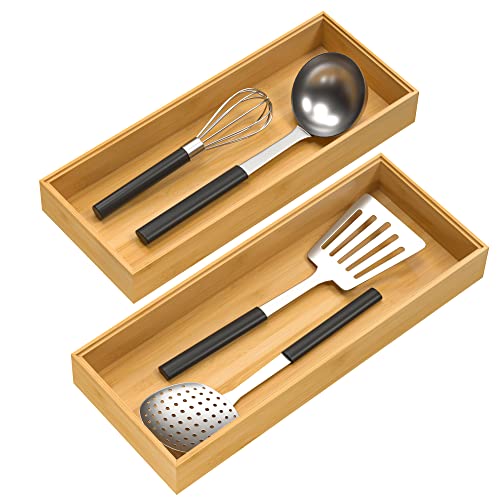 Bamboo Drawer Organizer (2 Count)