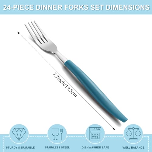 24 Piece Dinner Forks Set