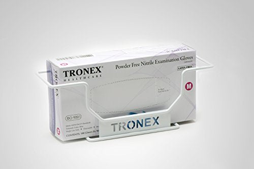 Single Wire Wall Mounted Rack Tissue Box Rack Disposable Glove Rack Napkin Box Holder Space Saver Durable White Enamel