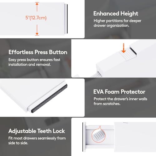 5" Tall Upgrade Drawer Dividers (16 Count)