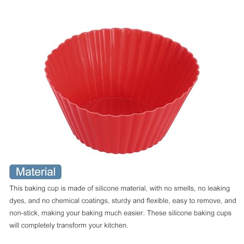 12Pcs Silicone Cupcake Liners