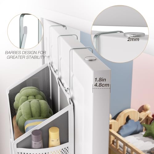 Over the Door Organizer with 5 Front & 10 MeshSide Pockets
