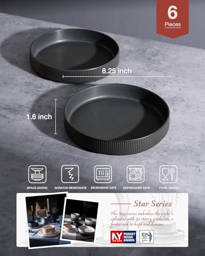 Star 8.25" Pasta Bowls Set of 6 (6 Count)
