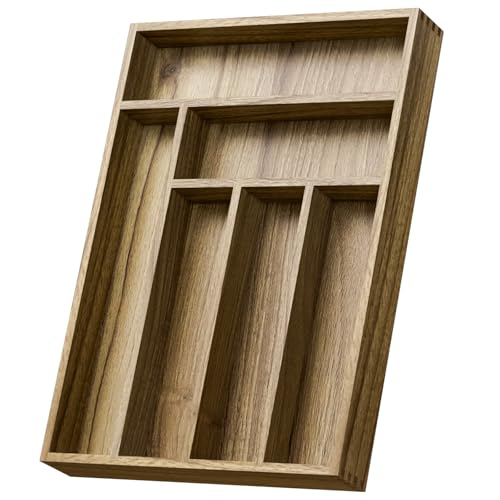 Acacia Wood Silverware Drawer Organizer (30.4 Ounce)