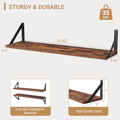Floating Shelves for Wall (3 Count)