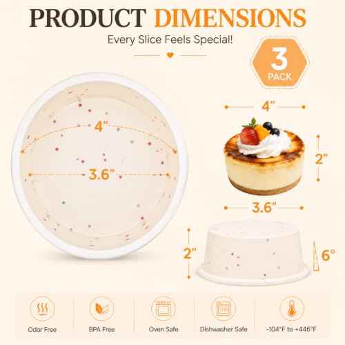 4 Inch Mini Cake Pan (3 Count)