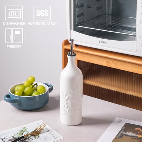 Sweejar Large Ceramic Olive Oil Dispenser Bottle