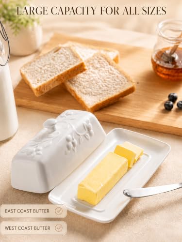 Butter Dish with Lid for Countertop