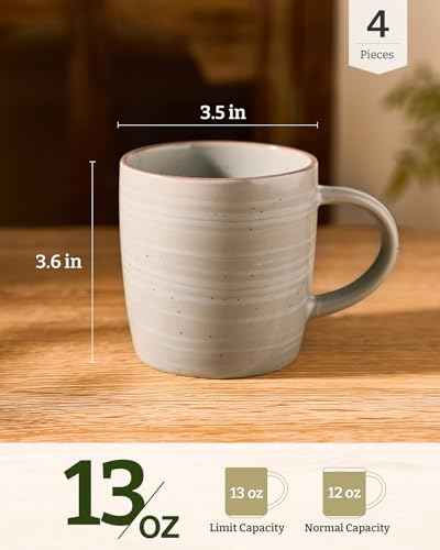 Coffee Mugs Set of 4 (4 Count)