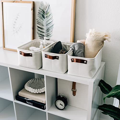 12x8in Canvas Storage Baskets (6 Count)