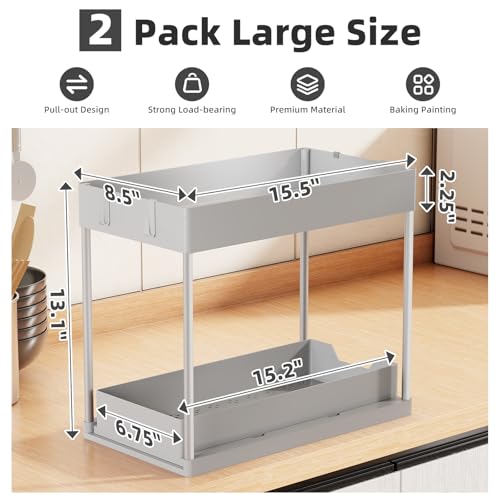 Under Sink Organizer 2 Pack (2 Count)