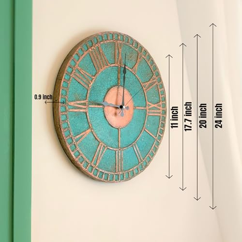 Handmade Copper Wall Clock Artisan Touch in Every Piece