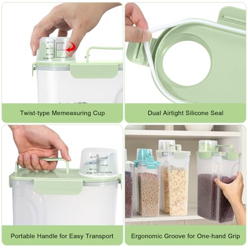 5 Lbs Pet Dog Food Storage Container for Travel Bird Seed Dispenser