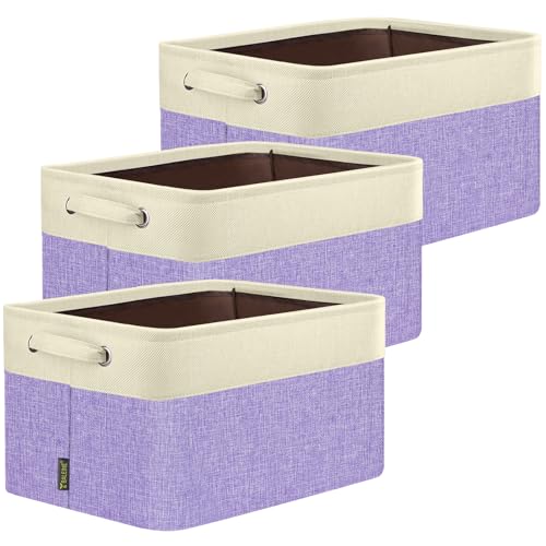 3 Pack Fabric Closet Storage Bins for Shelves (3 Count)