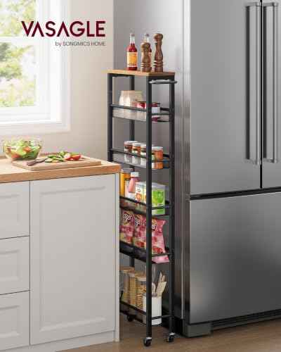 6 Tier Utility Rolling Laundry Cart