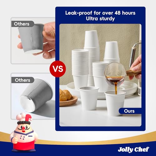 3oz Paper Cups 300 Packs Hot Beverages Disposable Bathroom Cups (300 Count)