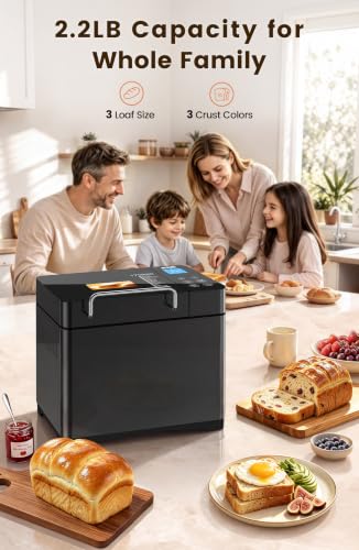 Premium 2.2LB Convection Bread Maker Dual Heaters