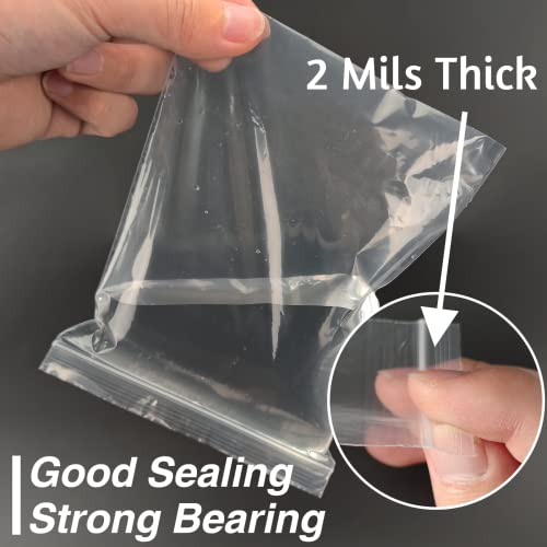 160Pcs 5x7 Inch Clear Plastic Zip Bags