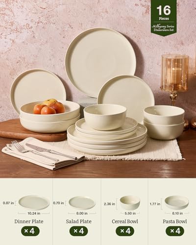 Milkyway 16 Piece Dinnerware Set with Pasta Bowls