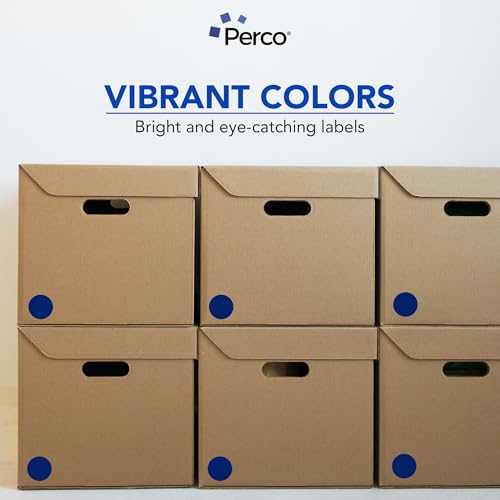 Dark Blue Perforated Round Circle Dot Sticker 2 (10 Count)