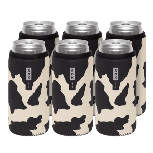 CanSok 6 Pack Sleeve for Beer & Soda Insulated Neoprene Cover