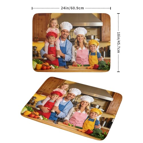 Custom Personalized Dish Drying Mat for Kitchen Counter Customized Dying Pad with Picture Text Home Decor Large