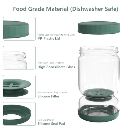 Glass Pickle Jar (34 Fl Oz)