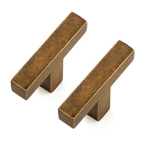Antique Brass Cabinet Handles Cabinet Pulls Single Hole 20 Pack (20 Count)