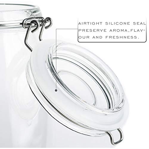 4 Pack Glass Canister Set (4 Count)
