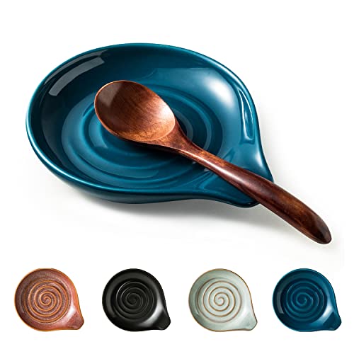 Spoon Holder Ceramic Spoon Rest for Kitchen Counter Farmhouse Cooking