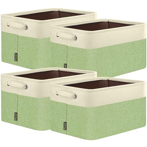 4 Pack Fabric Closet Storage Bins for Shelves (4 Count)